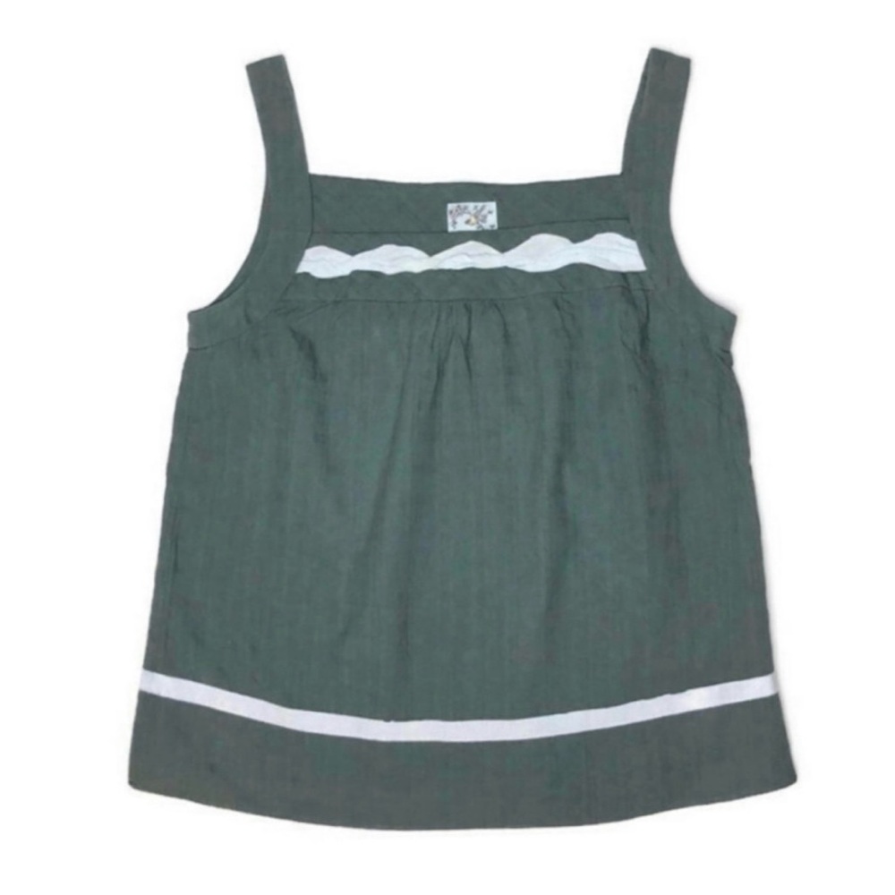 Anthropologie‎ Tabitha Windowpane Ribbon Top